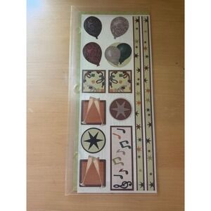 Creative Memories Jumbo Great Lengths Cottage Celebration Sticker Sheet 2006 NEW